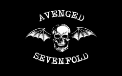 Avenged Sevenfold七倍报应乐队高清logo经典黑色壁纸